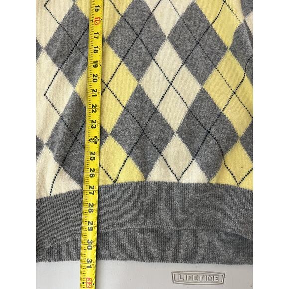 Vtg 90s The Scotch House Academia Preppy Grandpa Argyle Sweater XL Quiet Luxury - Picture 14 of 16